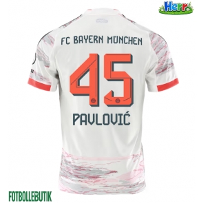 Bayern Munich Aleksandar Pavlovic #45 Bortatröja 2025-26 Kortärmad